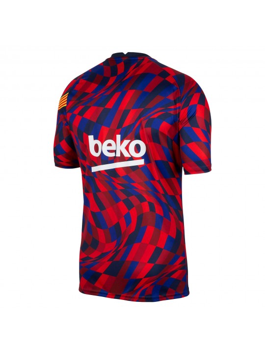 CAMISETA DE CALENTAMIENTO FC BARCELONA 2020/2021 ROJO