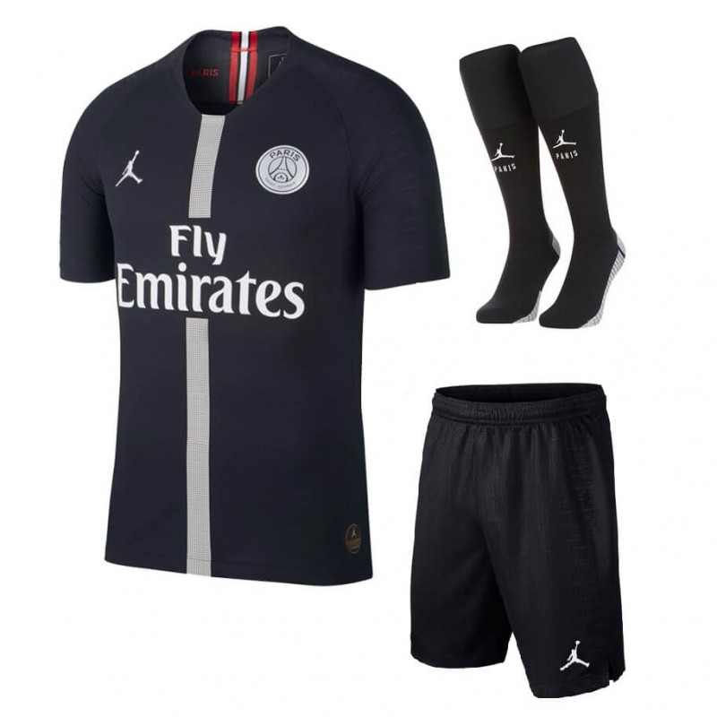 Camisetas PSG X Air Jordan Black Soccer Jersey 2018-2019