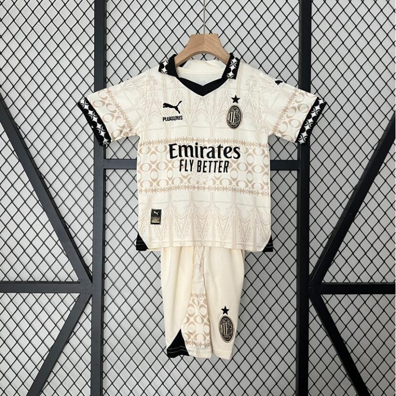 Camiseta Fc AC Milan Beige 23/24 Niño