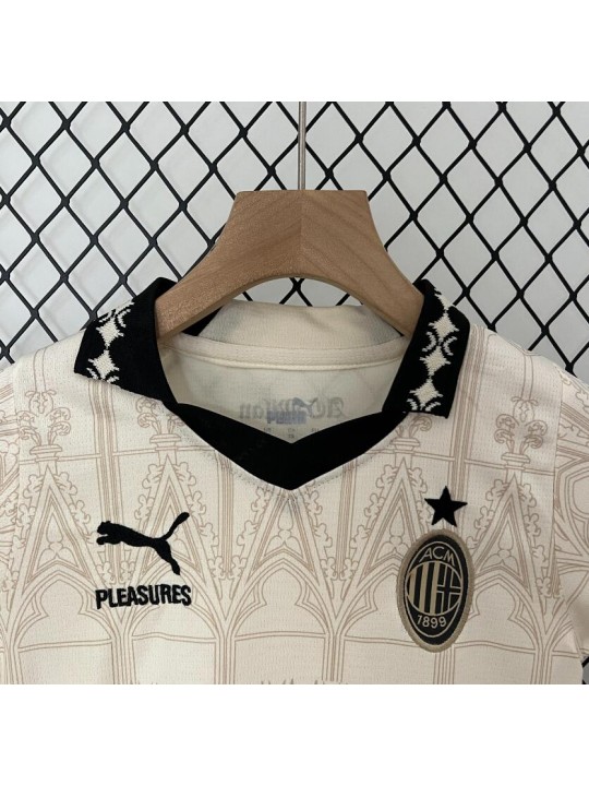 Camiseta Fc AC Milan Beige 23/24 Niño