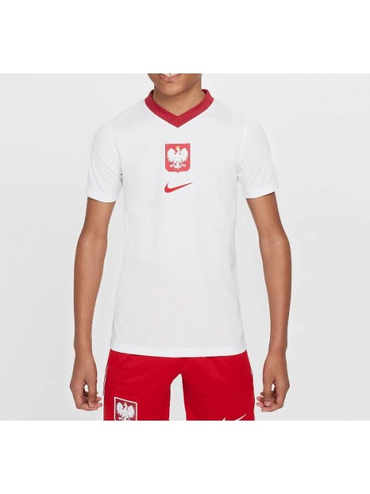Camiseta Polonia Primera Equipación 2024 Niño
