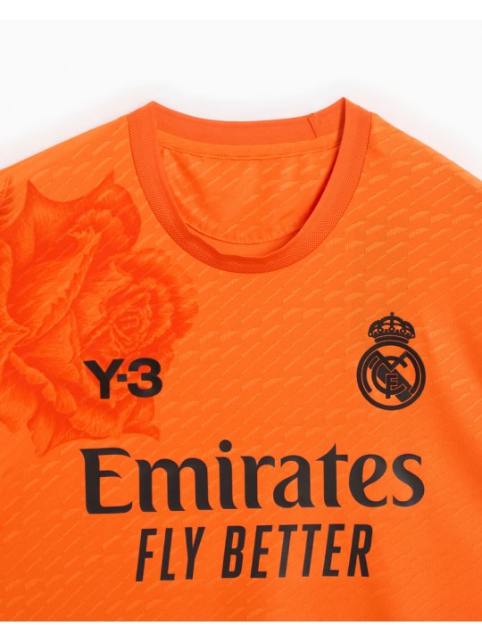 Camiseta Real Madrid Y-3 Portero Naranja 24/25 Niño
