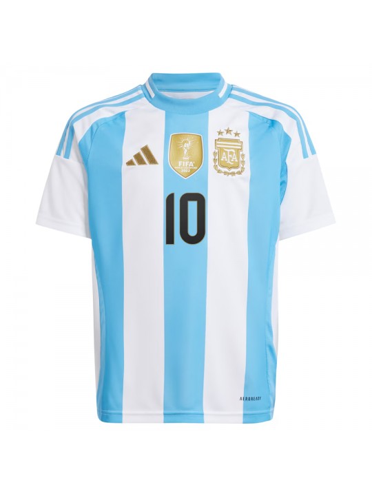 Camiseta Argentina 1ª Equipación 2024 Niño Messi #10