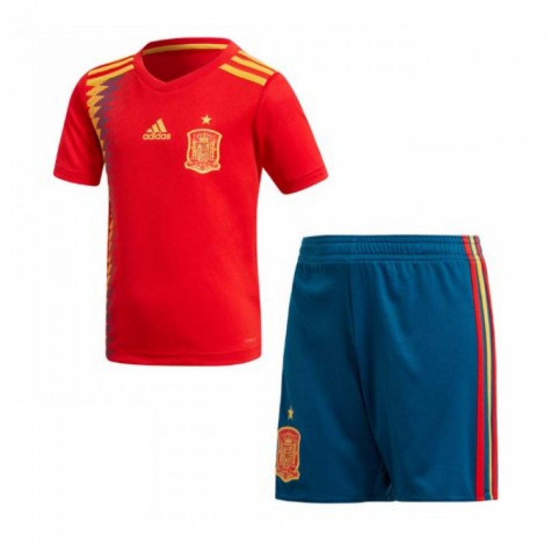 Conjunto De Camiseta España Primera Equipación 2018 Niño