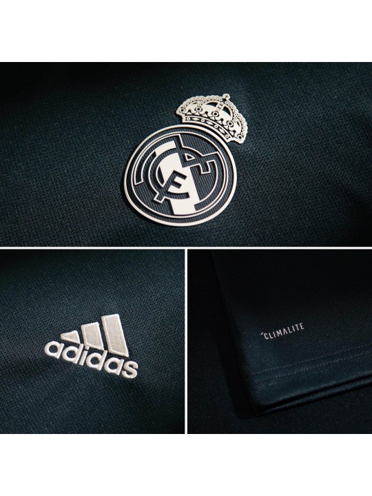 Camiseta de la Segunda equipación del Real Madrid 2018-19 de manga larga para niños
