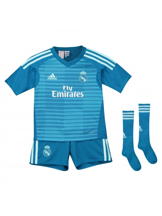 Conjunto mini Segunda equipación de portero del Real Madrid 2018-19 NIÑO