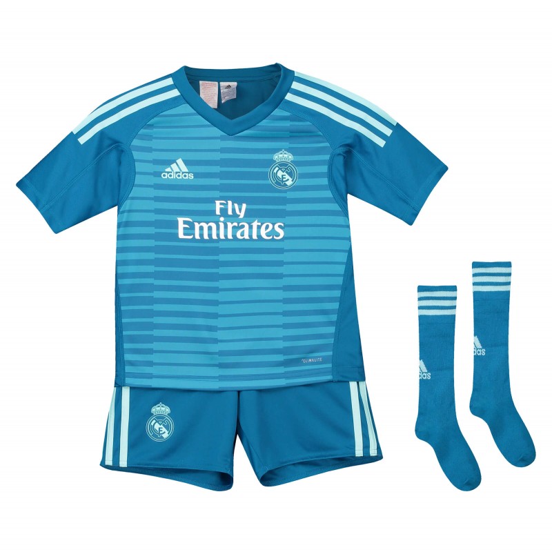Conjunto mini Segunda equipación de portero del Real Madrid 2018-19 NIÑO