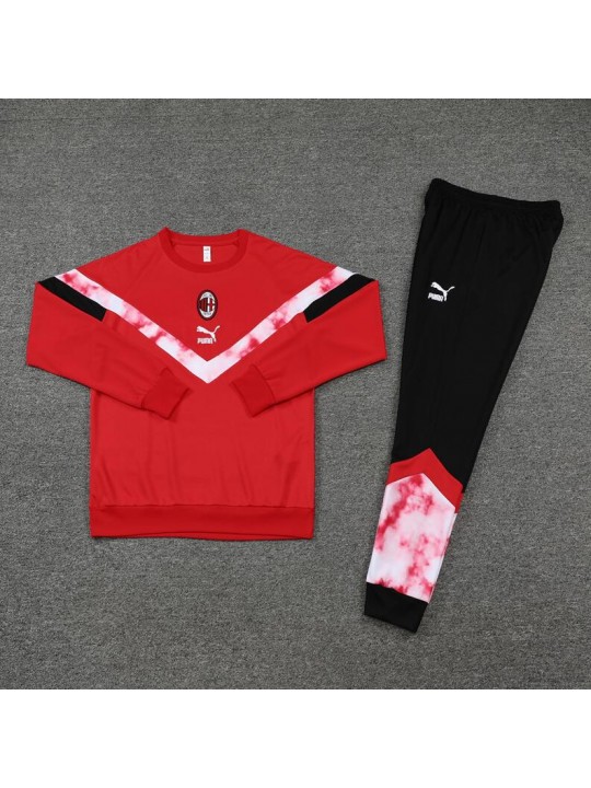 Sudadera Entrenamiento FC AC Rojo Cuello Redondo 22/23 Niño