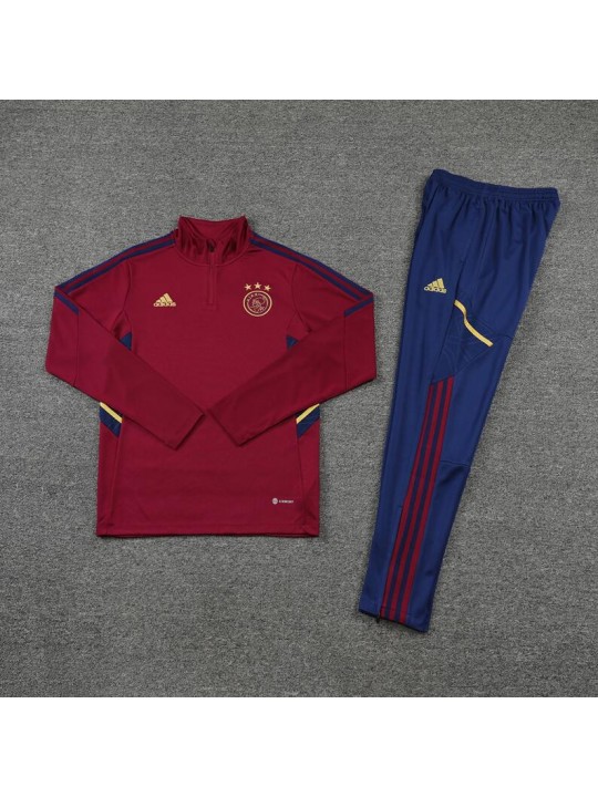 Sudadera Entrenamiento FC Ajax Rojo Jujube 22/23 Niño