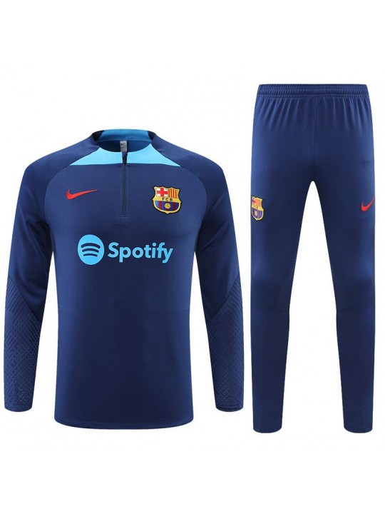 Sudadera Entrenamiento FC Barcelona Azul Precioso 22/23