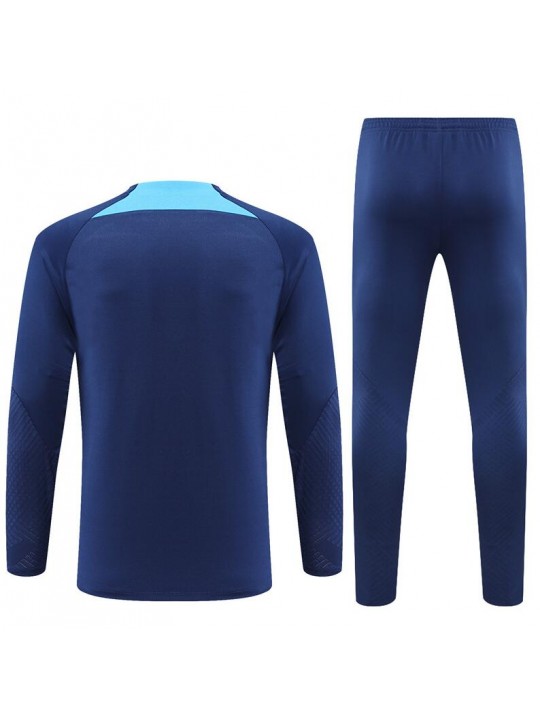 Sudadera Entrenamiento FC Barcelona Azul Precioso 22/23