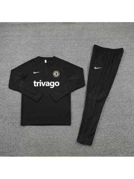 Sudadera Entrenamiento FC Chelsea Negro 22/23 Niño