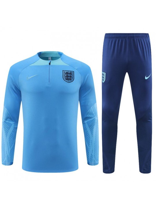 Sudadera Entrenamiento FC Inglaterra Azul Claro 22/23 Niño