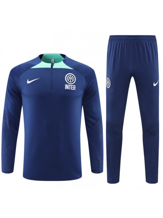 Sudadera Entrenamiento FC Inter Azul Precioso 22/23 Niño