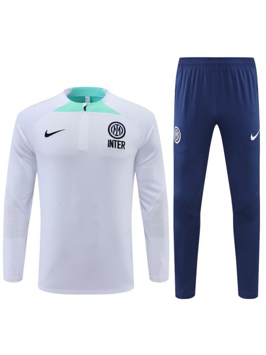 Sudadera Entrenamiento FC Inter Blanco 22/23 Niño