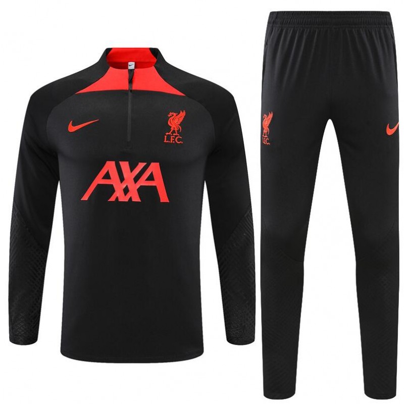 Sudadera Entrenamiento FC Liverpool Negro 22/23 Niño