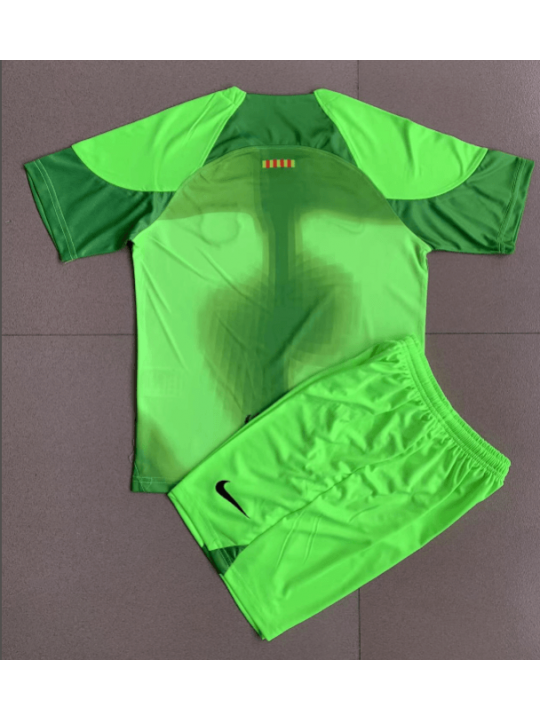 Camiseta Portero Barcelona Verde 22/23 Niño