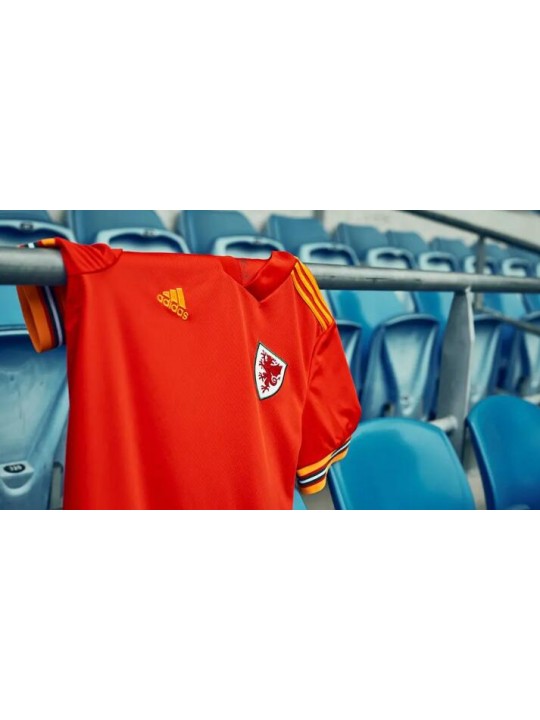 Camiseta de fútbol Gales Primera equipación Euro 2020
