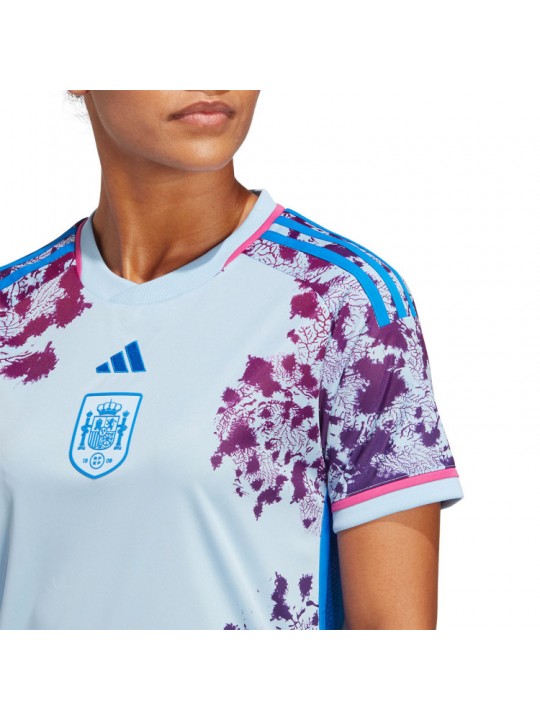 Camiseta España Segunda Equipación Mundial Femenino 2023 Mujer