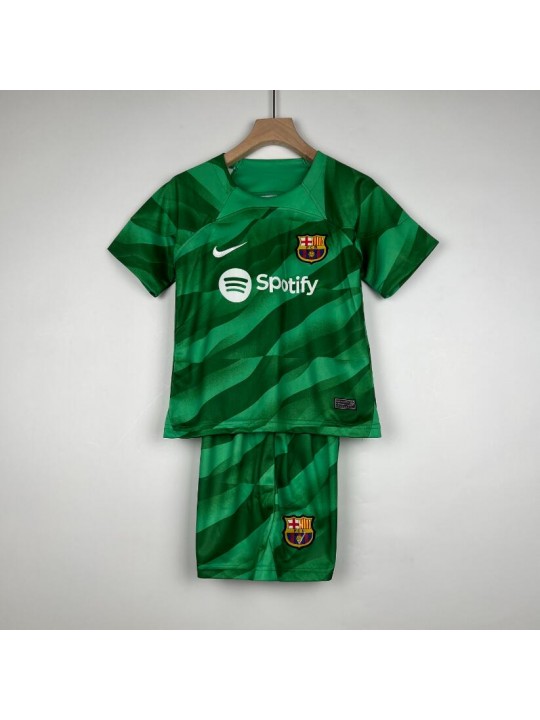 Camiseta Portero Barcelona Verde 23/24 Niño