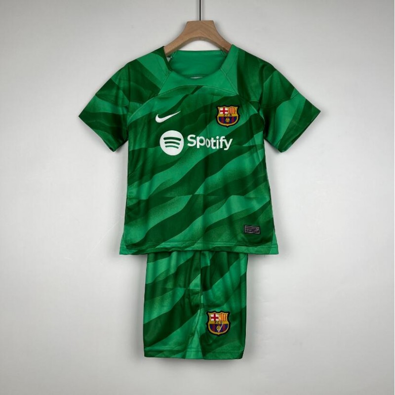 Camiseta Portero Barcelona Verde 23/24 Niño