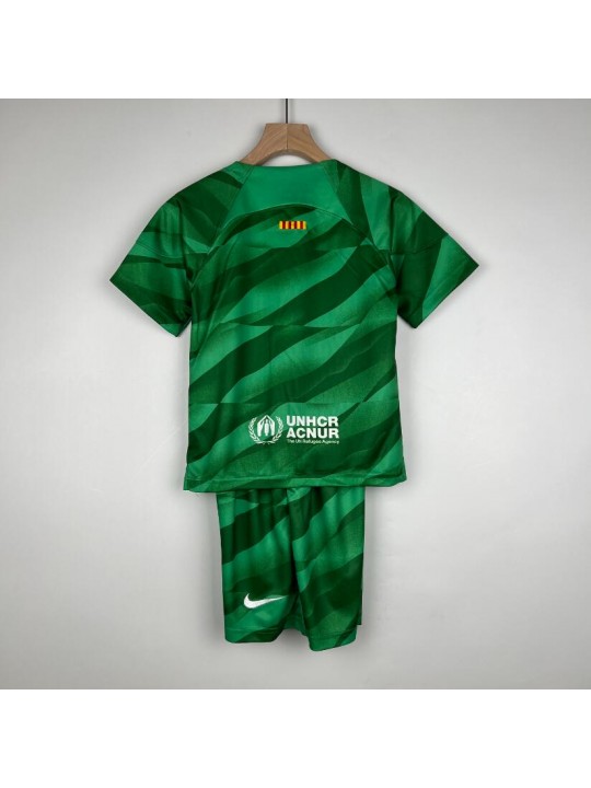 Camiseta Portero Barcelona Verde 23/24 Niño