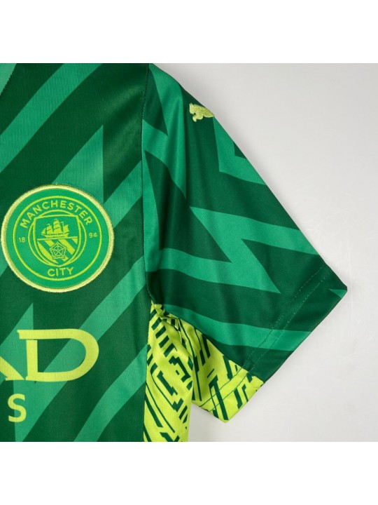 Camiseta Manchester City Portera Verde 23/24 Niño
