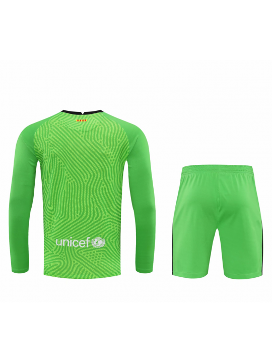Camiseta Barcelona Portero Verde Manga Larga