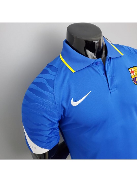 Camiseta Polo Barcelona 2021/22 Azul