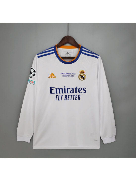 CAMISETA REAL MADRID PRIMERA EQUIPACIÓN 21/22 FINAL ML