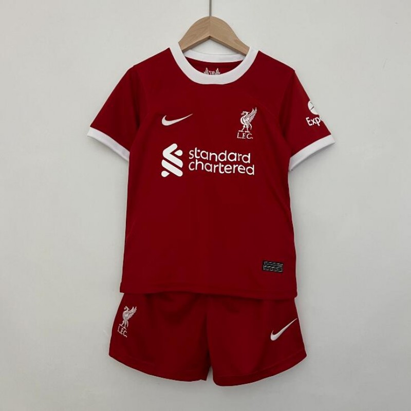 Camiseta Liverpool Fc Primera Equipación 2023-2024 Niño