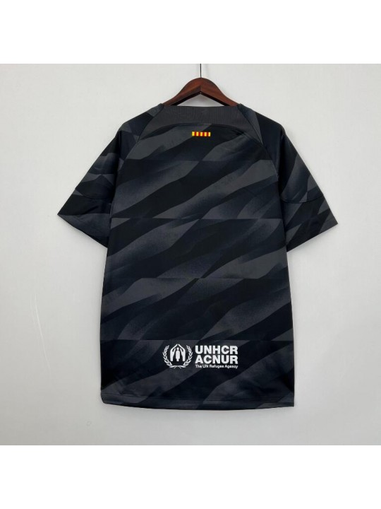 Camiseta Barcelona Fc Portero Negra 2023-2024