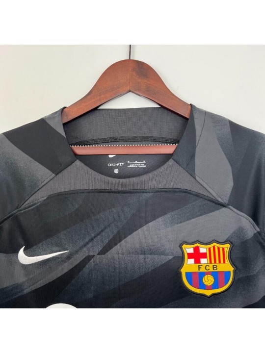 Camiseta Barcelona Fc Portero Negra 2023-2024
