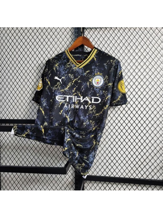 Camiseta Manchester City Edición especial 23/24 Oro Negro