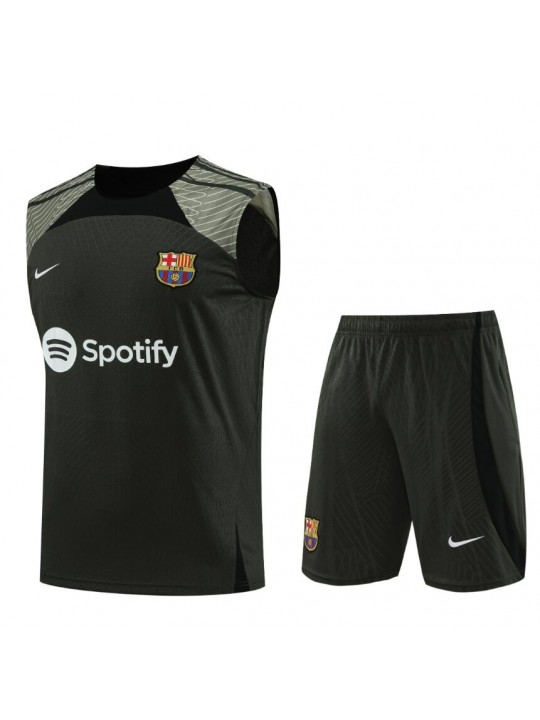 Camiseta Sin Mangas Barcelona FC Pre-Match 2023/2024 + Pantalones