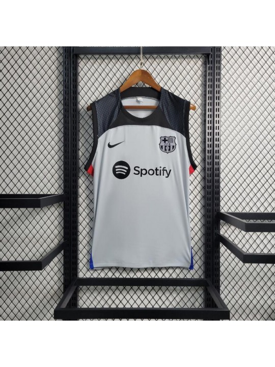 Camiseta Sin Mangas Barcelona Pre-Match Gris 23/24