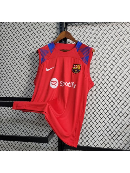Camiseta Sin Mangas Barcelona Pre-Match Rojo 23/24