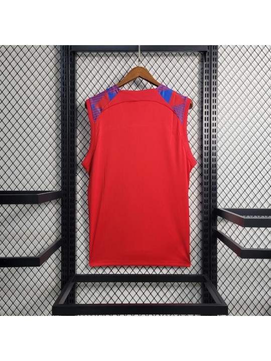 Camiseta Sin Mangas Barcelona Pre-Match Rojo 23/24