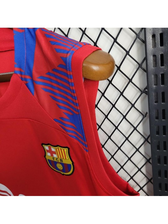 Camiseta Sin Mangas Barcelona Pre-Match Rojo 23/24