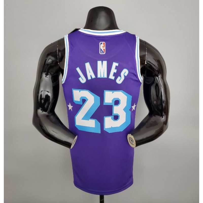 Camiseta 2022 75th Anniversary James #23 Lakers City Edition