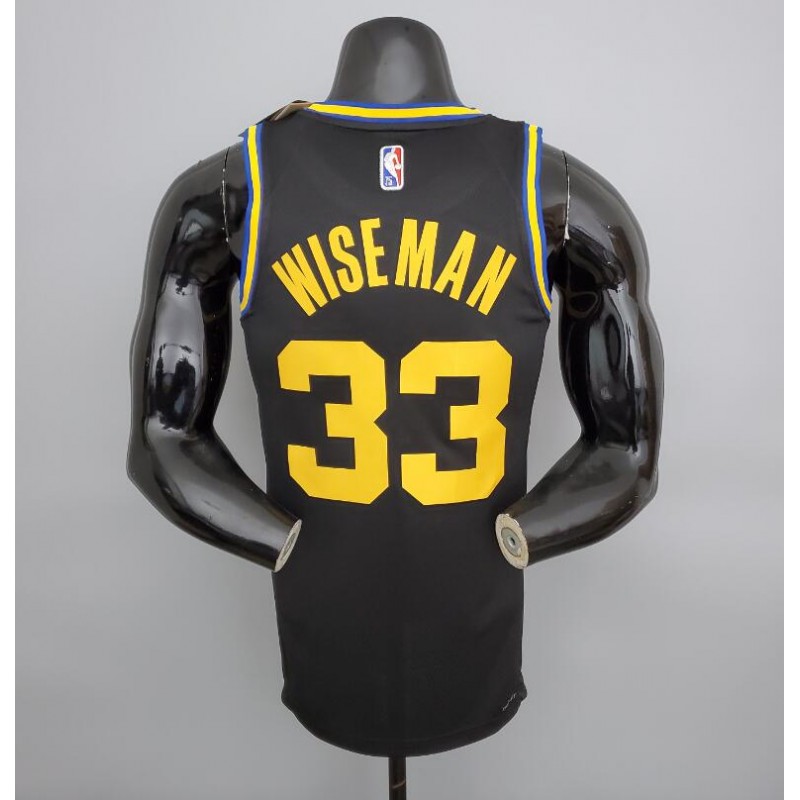 Camiseta 2022 75th Anniversary Wiseman#33 Warriors City Edition