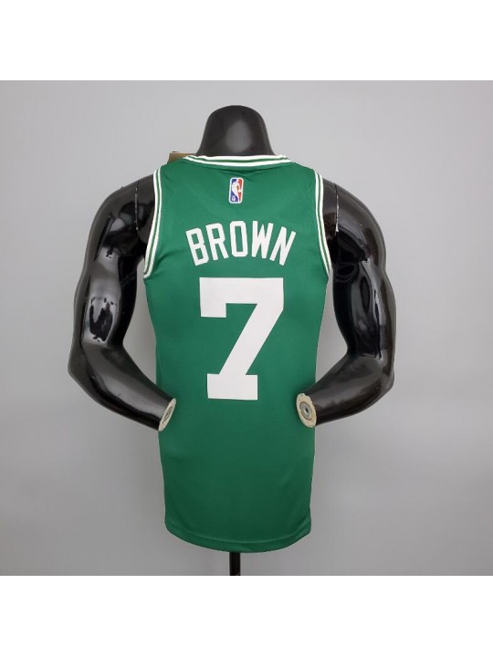 Camiseta 75th Anniversary Brown #7 Celtics Green