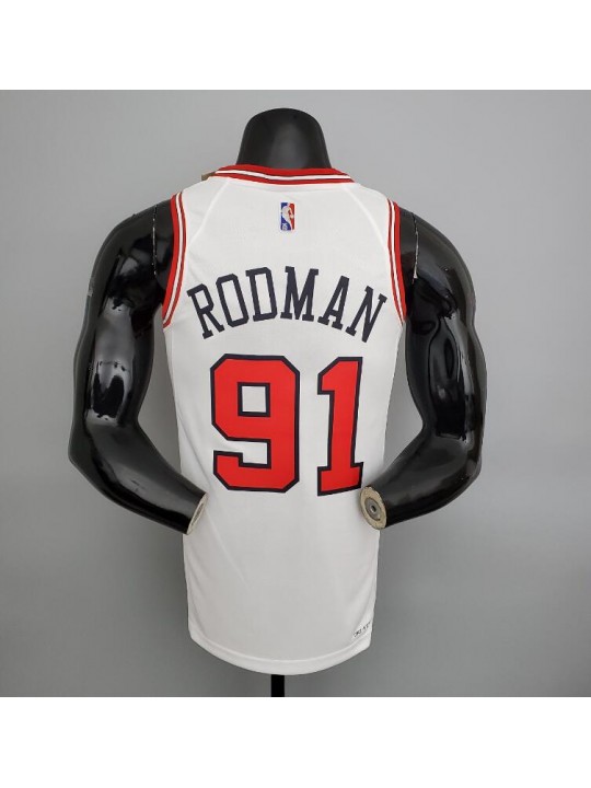 Camiseta 75th Anniversary Rodman #91 Chicago Bulls