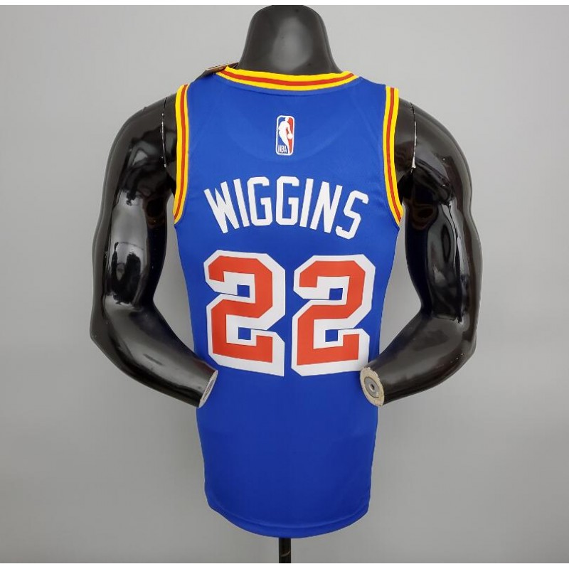 Camiseta 75th Anniversary Wiggins #22 Warriors Retro