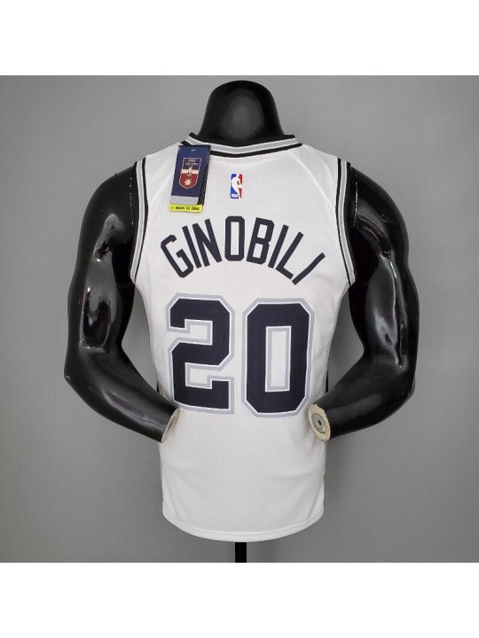 Camiseta GINOBILI#20 Spurs White