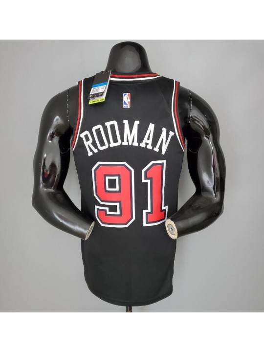 Camiseta RODMAN#91 Chicago Bulls black