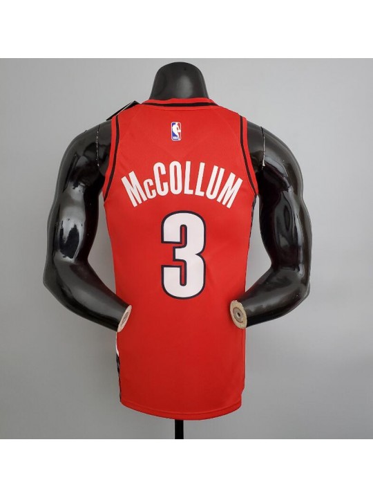 Camiseta Trail Blazers McCollum #3 red