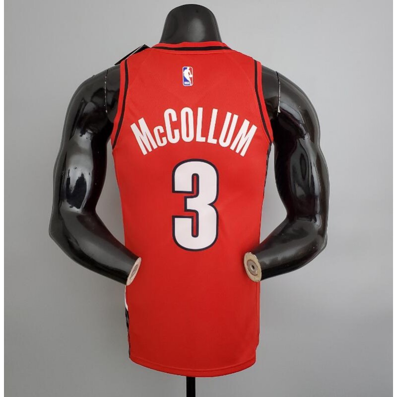 Camiseta Trail Blazers McCollum #3 red