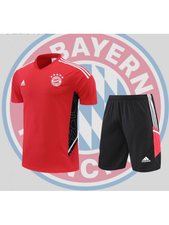 Camiseta Bayern Munich Training Suit Short Sleeve Kit Red 22/23