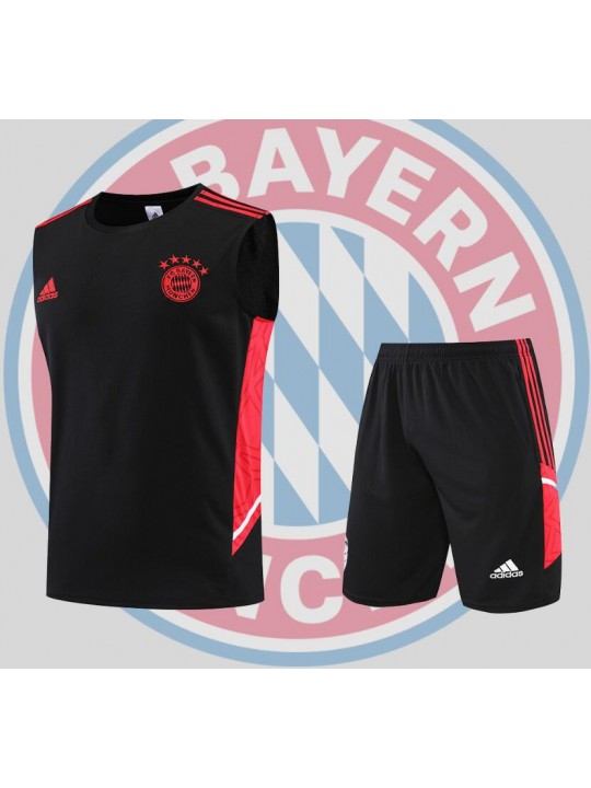 Camiseta Bayern Munich vest training suit kit black 22/23